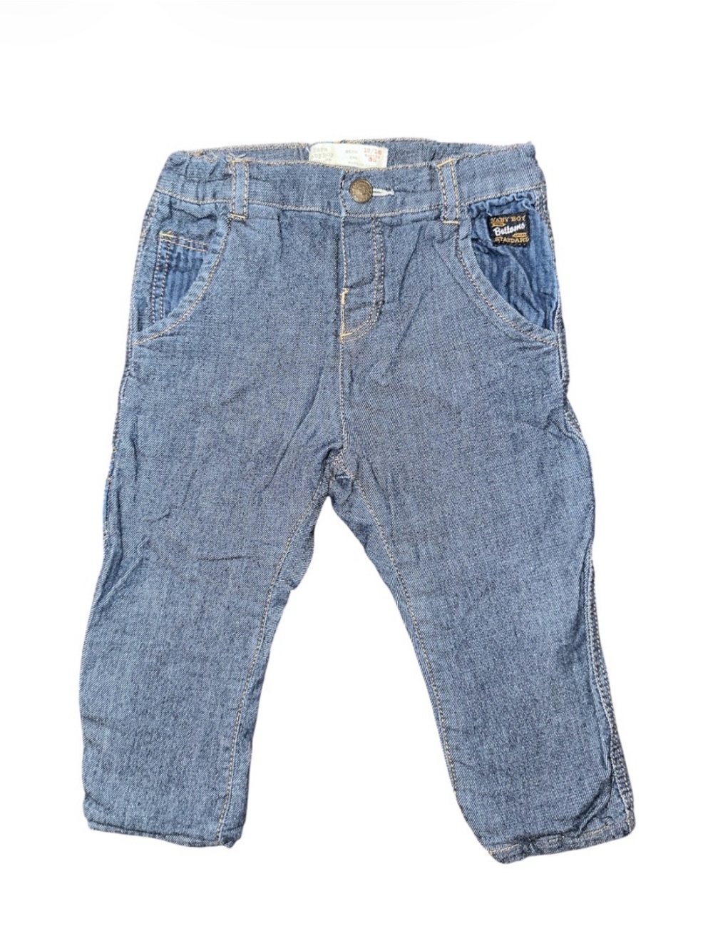ZARA Kids Lined Blue Denim Jeans fully lined - Classic Play Pants
